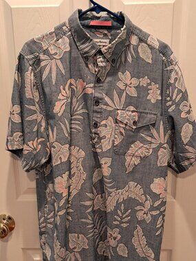 Tommy Bahama Men's Hawaiian Shirt, Large